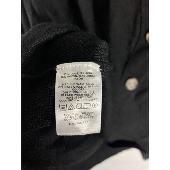 Ann Taylor LOFT Button Up Black Cardigan Size Small - Picture 4 of 7